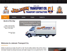 Tablet Screenshot of jalaramtransportco.com